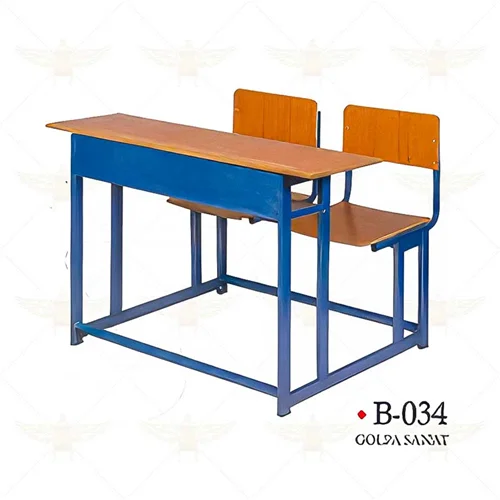 میز و صندلی متصل دونفره B_034