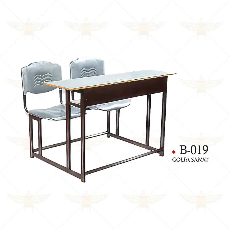 میز و صندلی متصل دو نفره B_019
