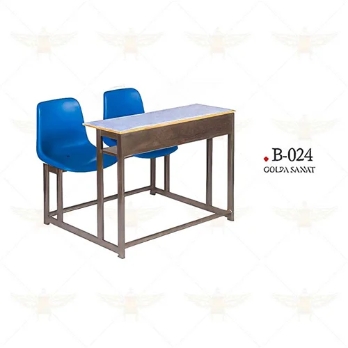میز و صندلی متصل دونفره B_024